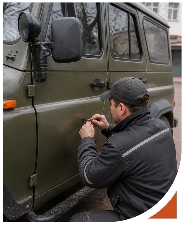 Профессиональное вскрытие автомобиля УАЗ без повреждений в Устях-Лабинске
